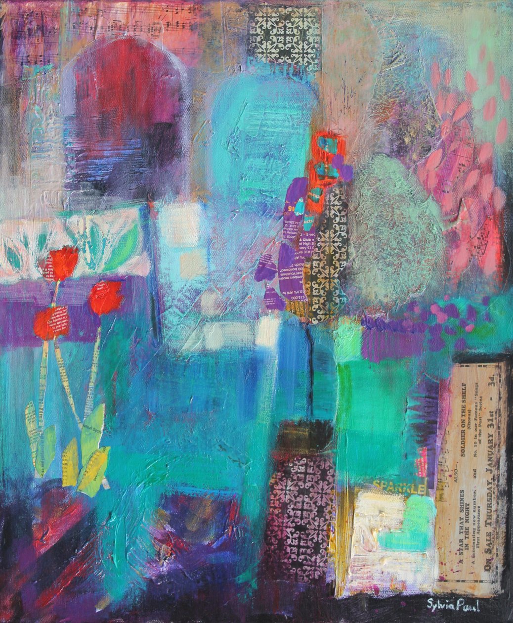 Jardin au crépuscule - Sylvia Paul