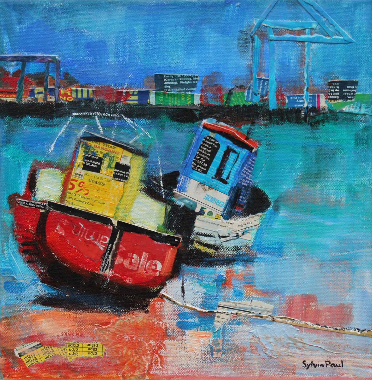 Deux joyeux bateaux de pêche - Sylvia Paul