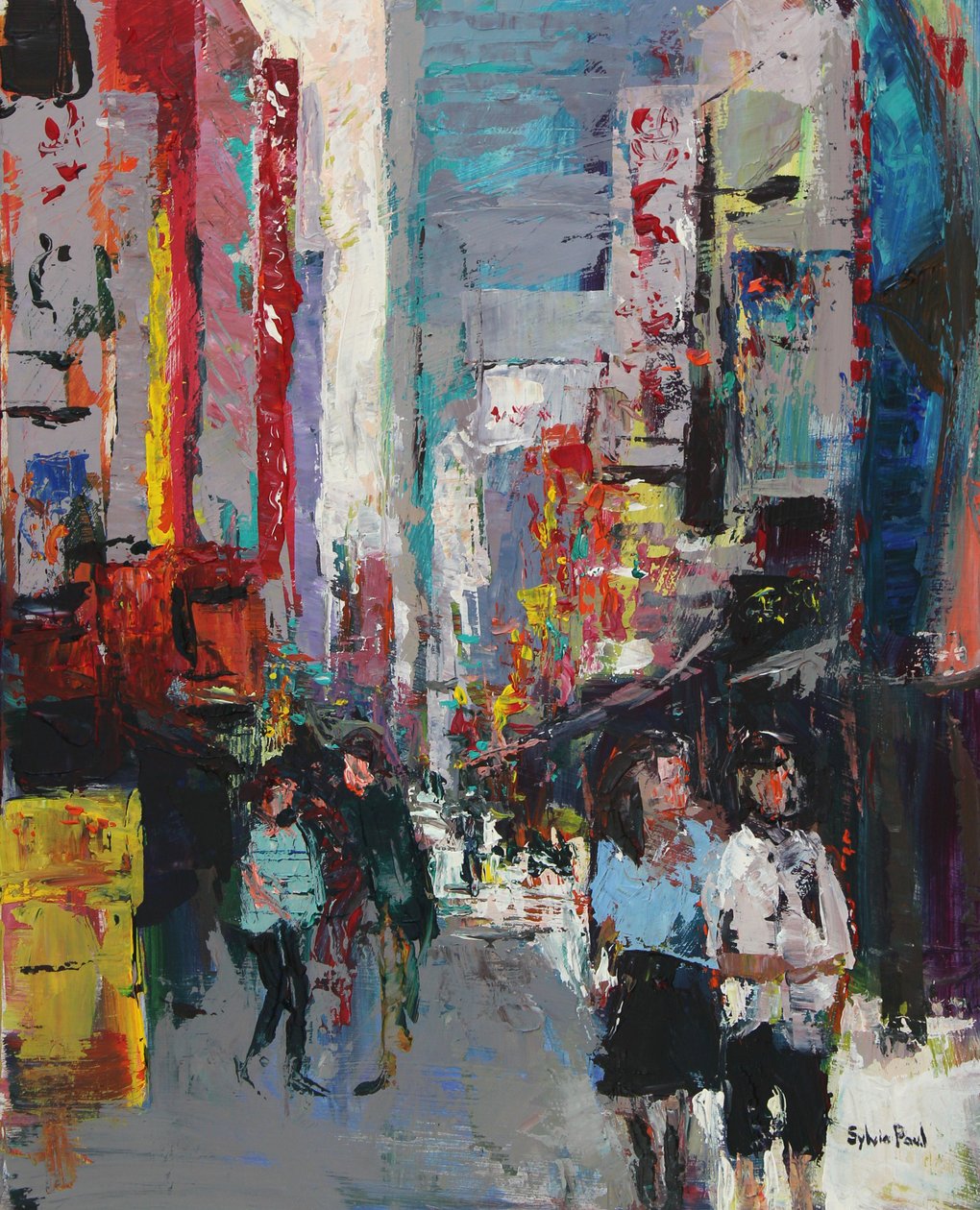 Tokyo Shopping, 2024 (acrylique) - Sylvia Paul