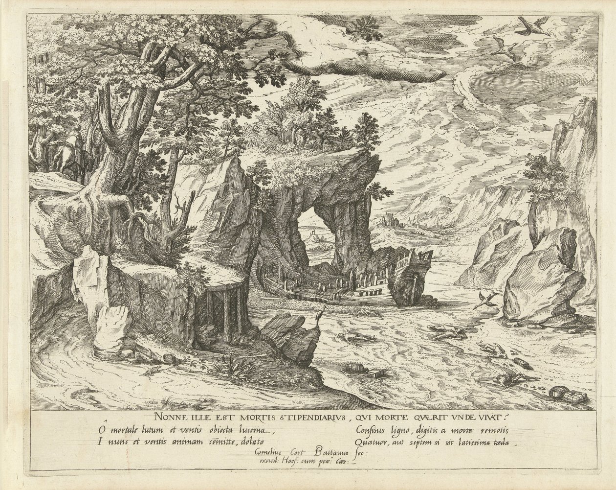 Naufrage - Symon Novelanus (attributed to)
