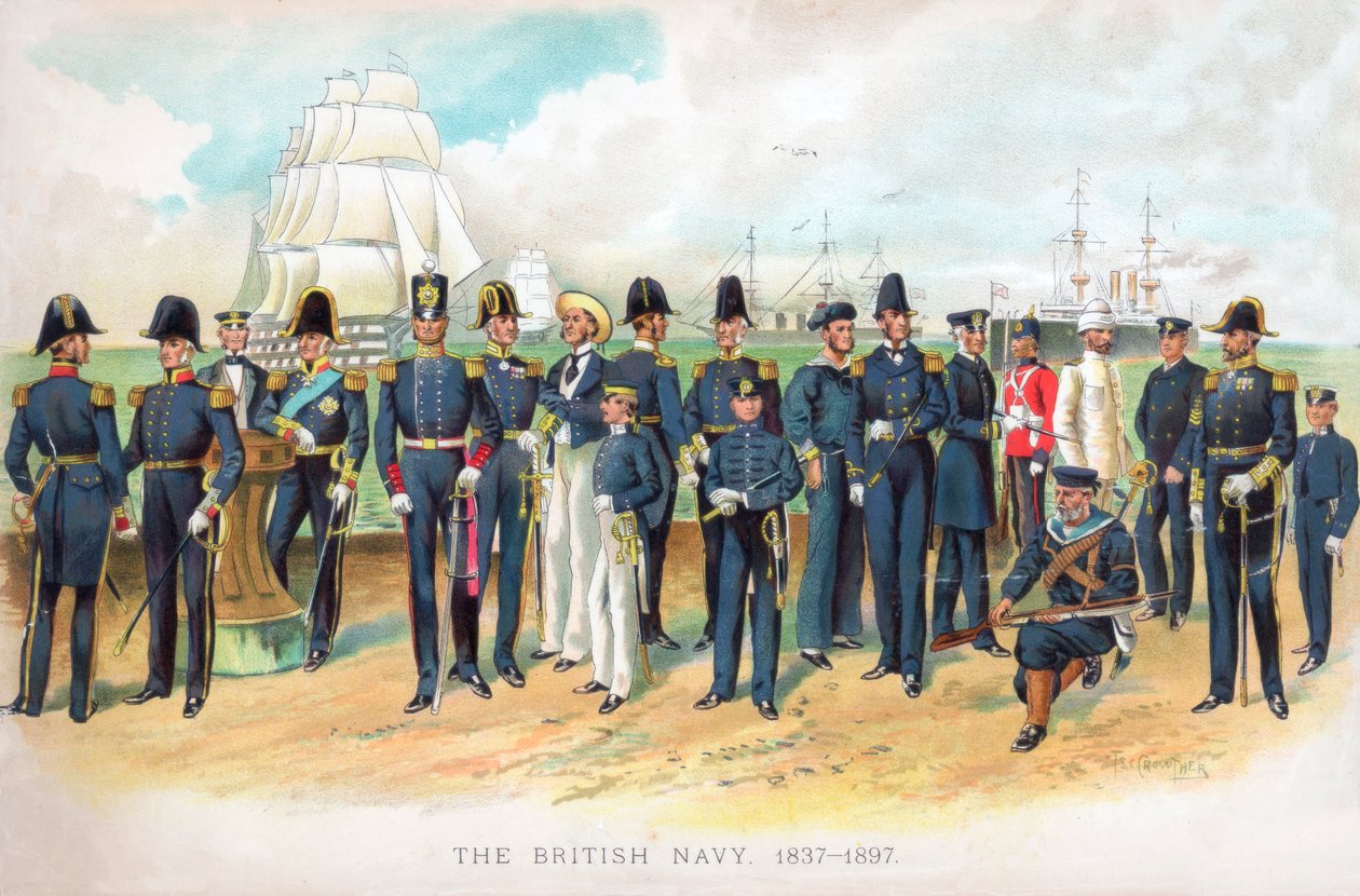 La marine britannique, 1837-1897, début du XXe siècle - TS Crowther