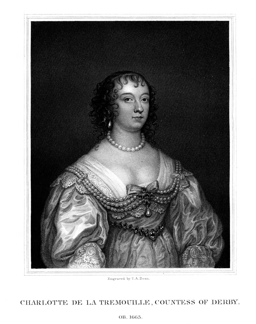 Charlotte Stanley, comtesse de Derby, 1825 - T. A. Dean