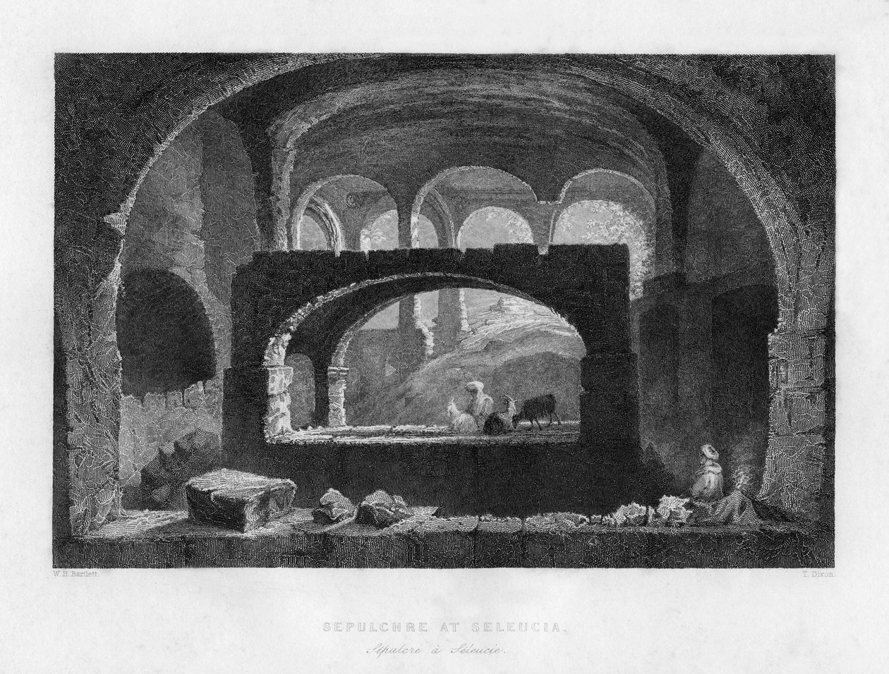 Un sépulcre à Séleucie, Mésopotamie Irak/Iran, 1841 - T Dixon