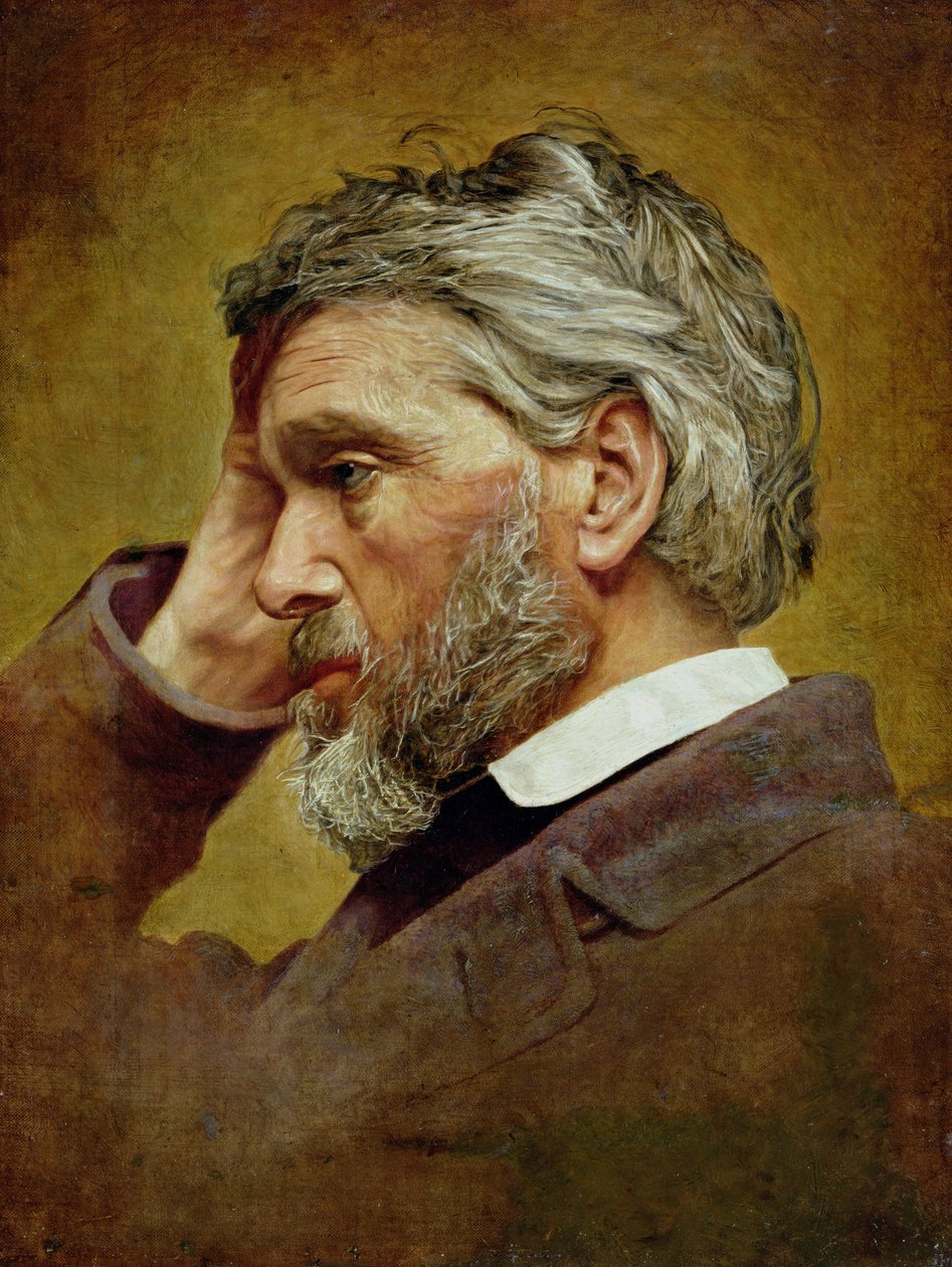 Portrait de Thomas Carlyle (1795-1881) 1866 - T. Henderson