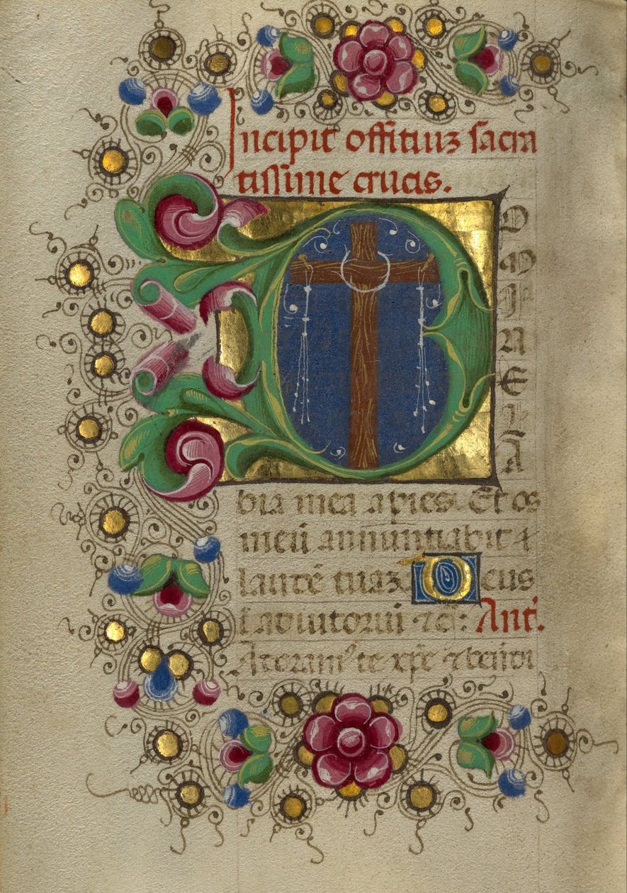 Initiale D La Croix - Taddeo Crivelli