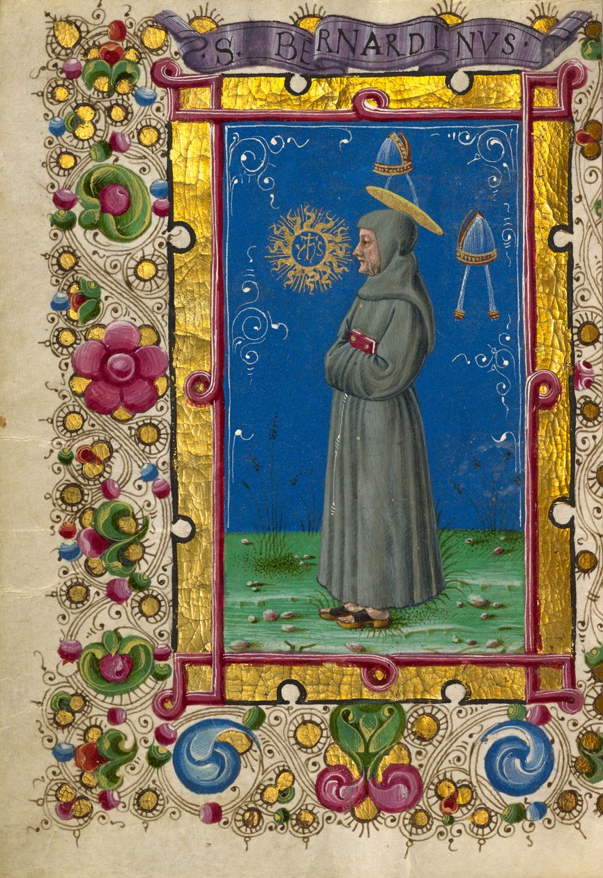 Saint Bernardino de Sienne - Taddeo Crivelli