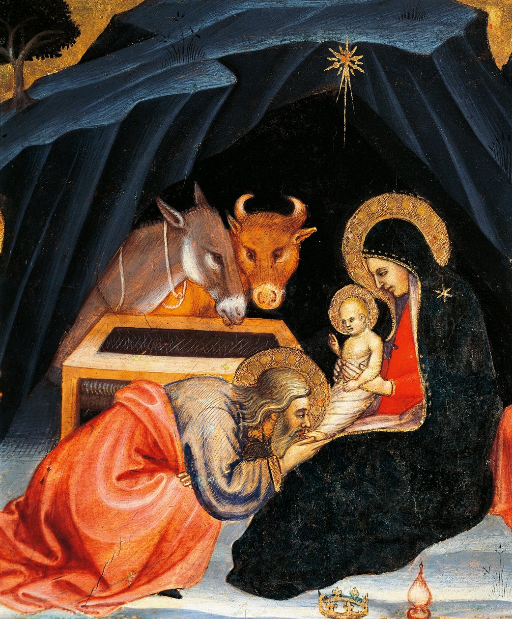 Adoration des Mages (détail) - Taddeo di Bartolo