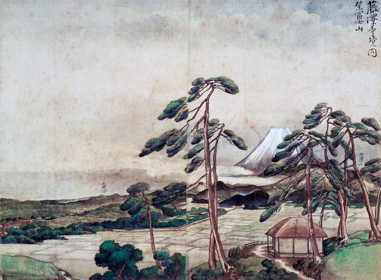 Vue de la côte de Kanagawa - Tani Buncho