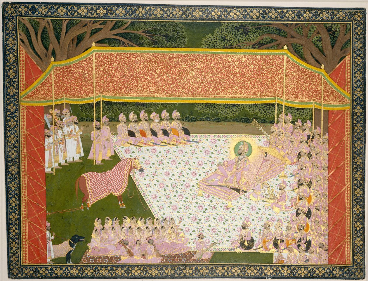 Maharana Sarup Singh inspecte un étalon primé, 1845-46 - Tara