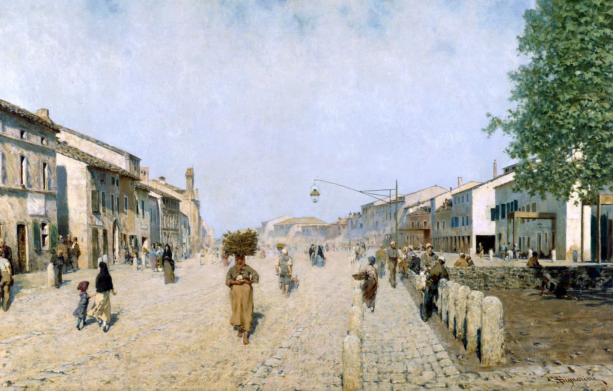 Une rue à Ravenne - Telemaco Signorini
