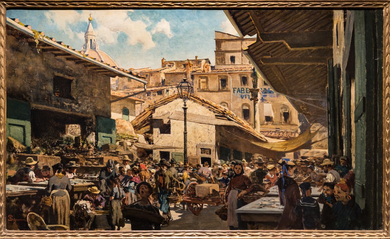 Le vieux marché - Telemaco Signorini