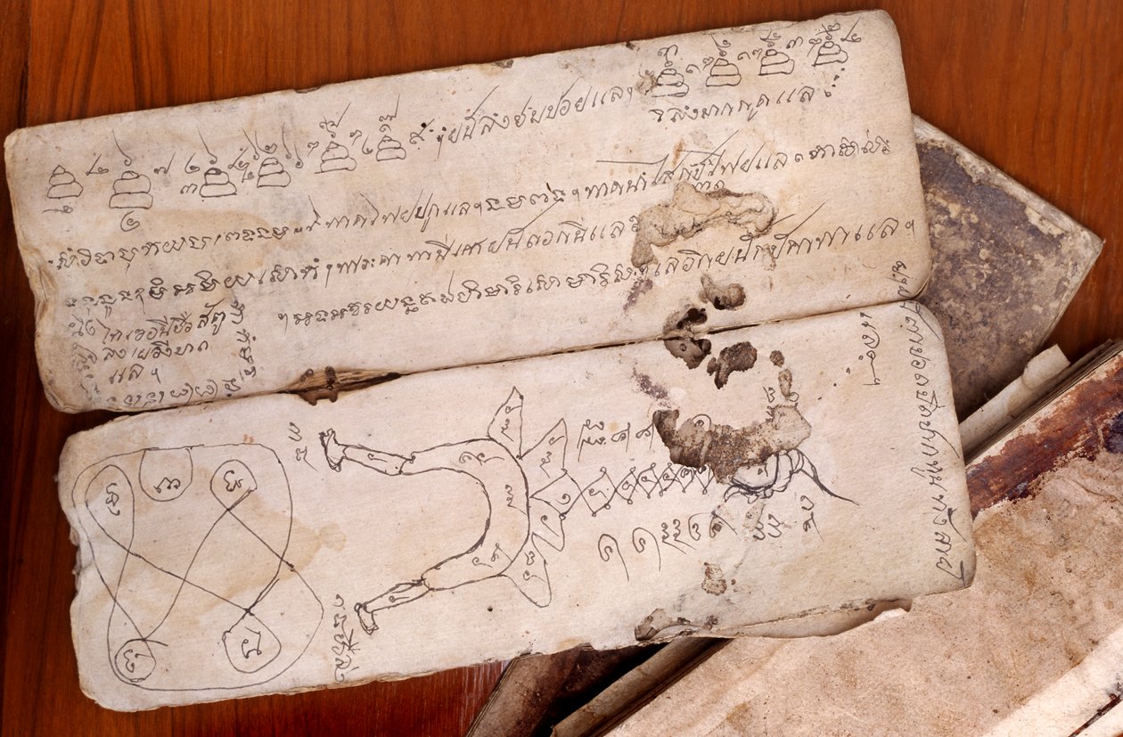 Manuscrit sur la médecine traditionnelle - Thai