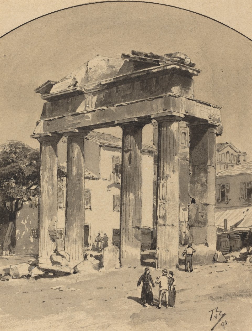 Ancienne porte du marché, 1890 - Themistocles von Eckenbrecher