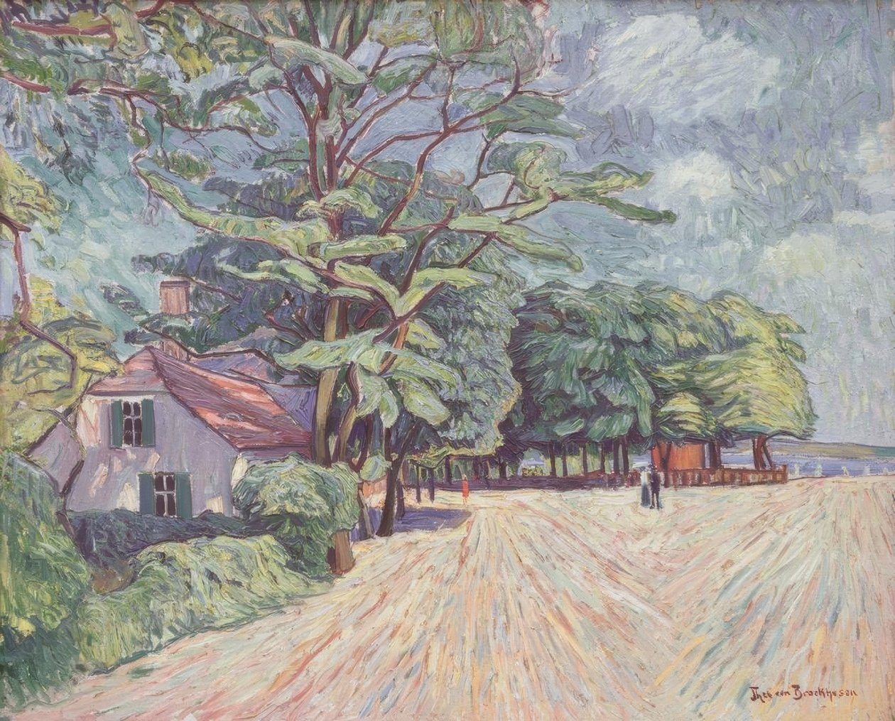 Paysage printanier - Theo von Brockhusen