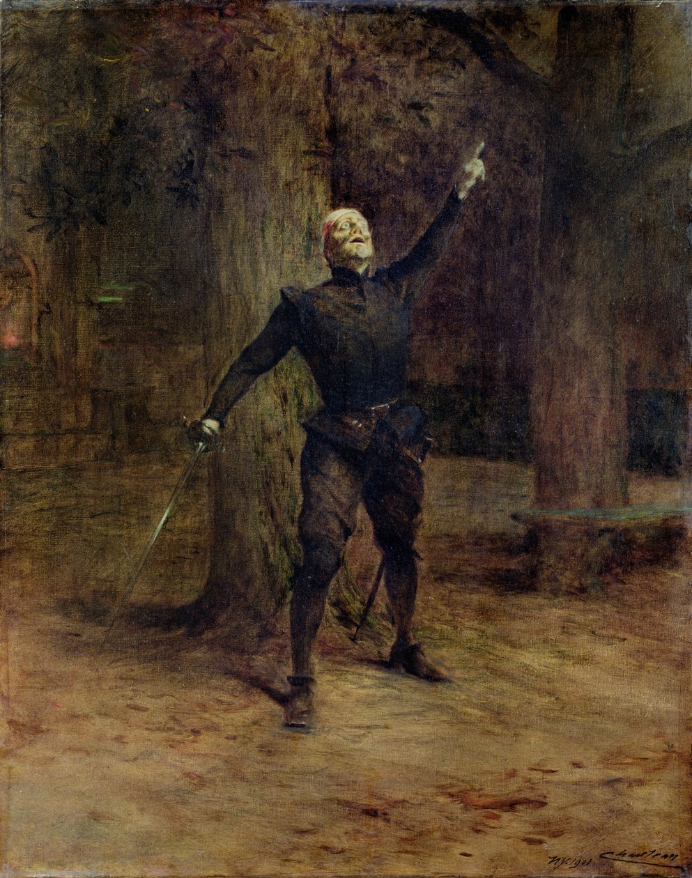Constant Coquelin (1841-1909) en Cyrano de Bergerac - Theobald Chartran
