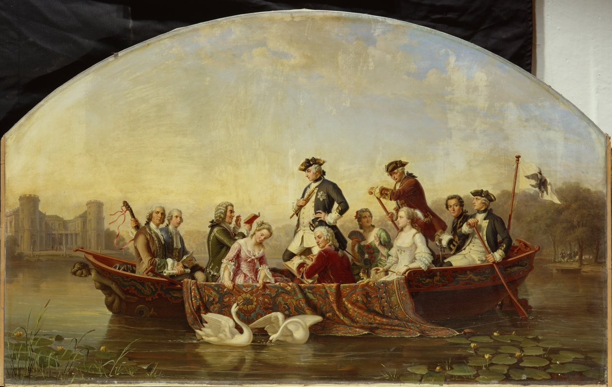 Excursion en bateau à Rheinsberg - Theobald Reinhold von Oer