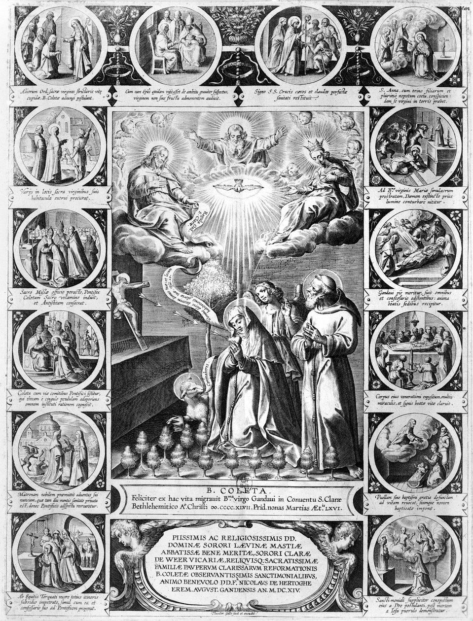 Scènes de la vie de Sainte Colette (1381-1447) - Theodor Galle
