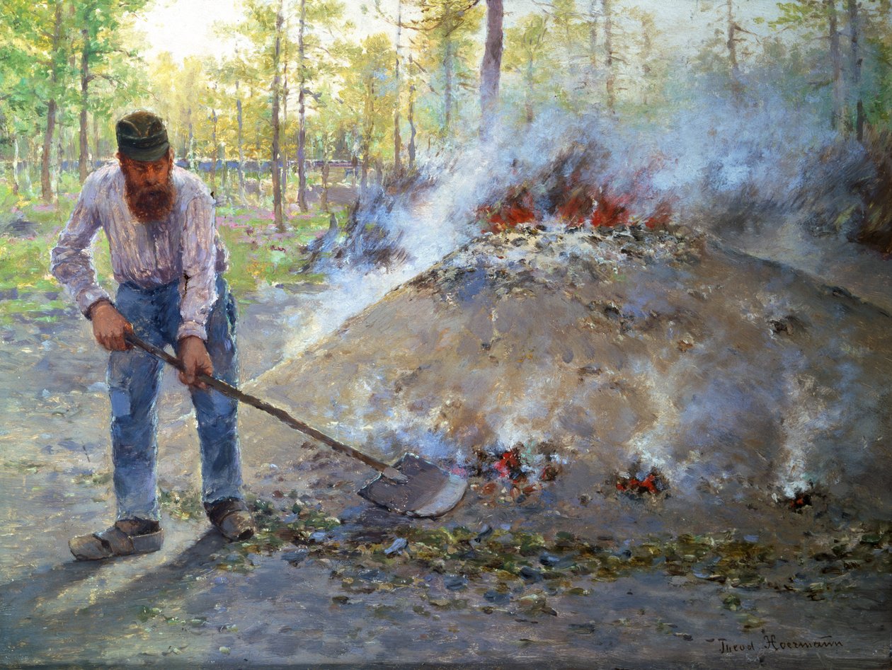 Dans les bois de Fontainebleau, vers 1890 - Theodor von Hormann