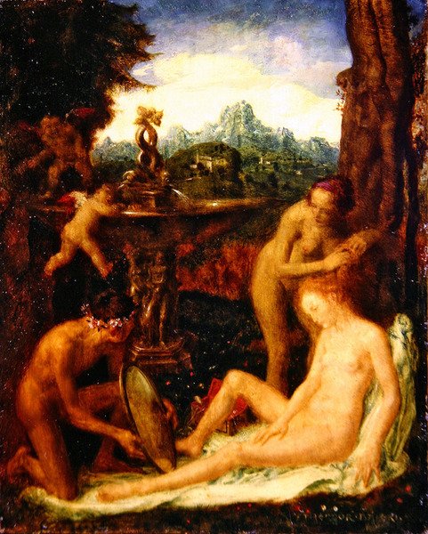 Vénus à sa toilette - Theodor Baierl