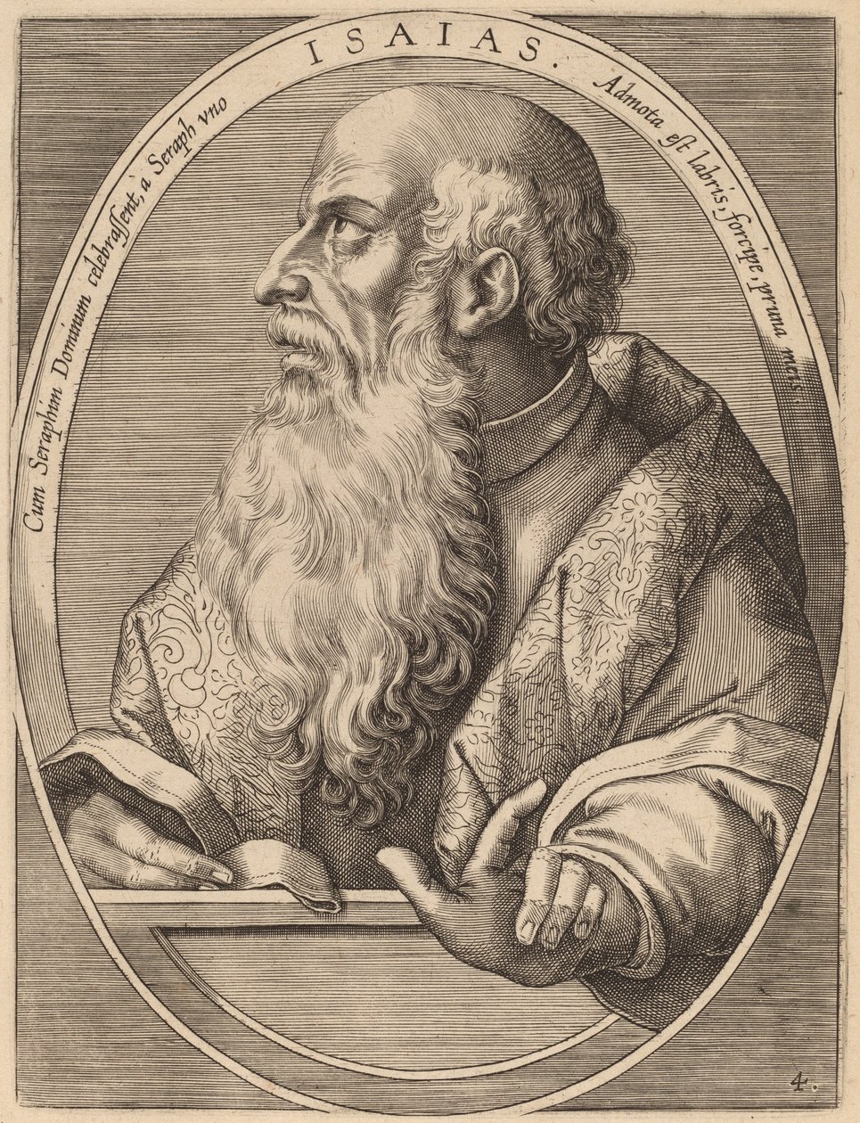 Isaïe - Theodor Galle after Jan van der Straet