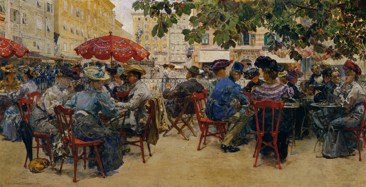 Café Tomaselli à Salzbourg - Theodor Josef Ethofer