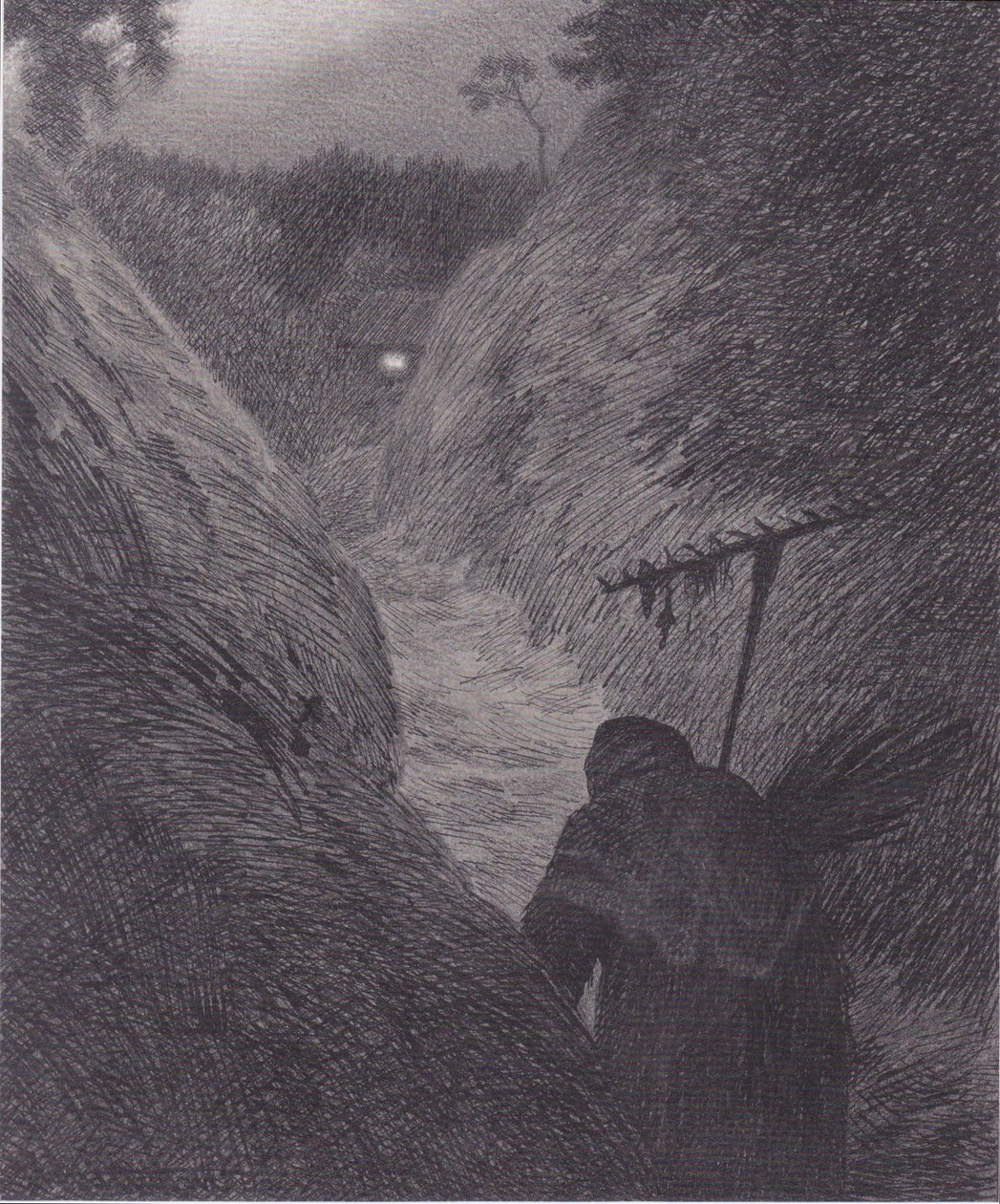 La peste arrive - Theodor Kittelsen