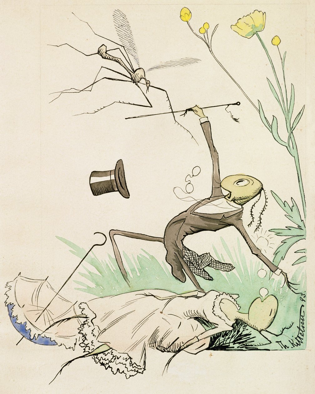 Une attaque - Theodor Kittelsen