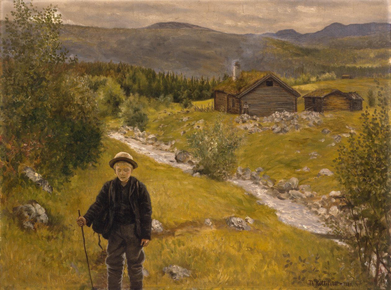 Adieu mère - Theodor Kittelsen