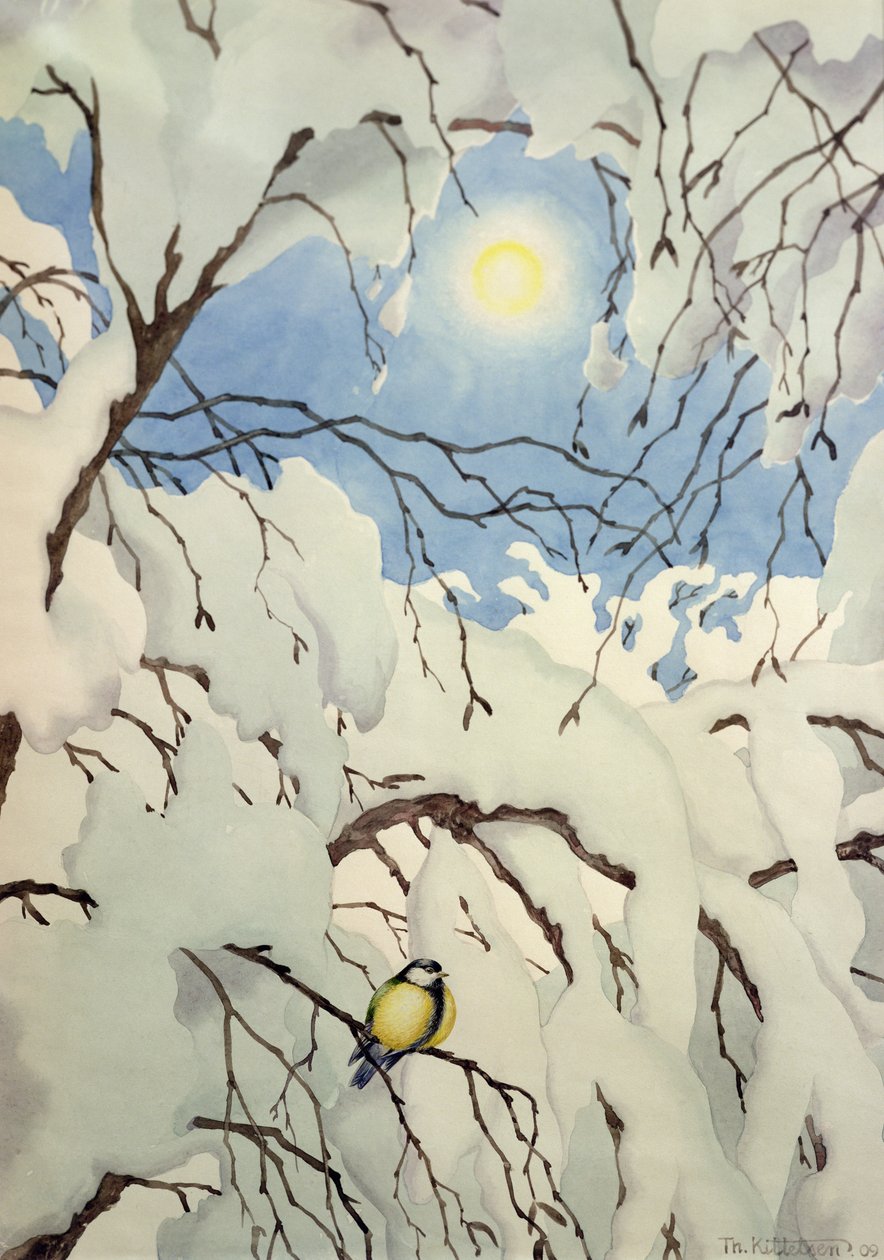 Mésange charbonnière - Theodor Kittelsen