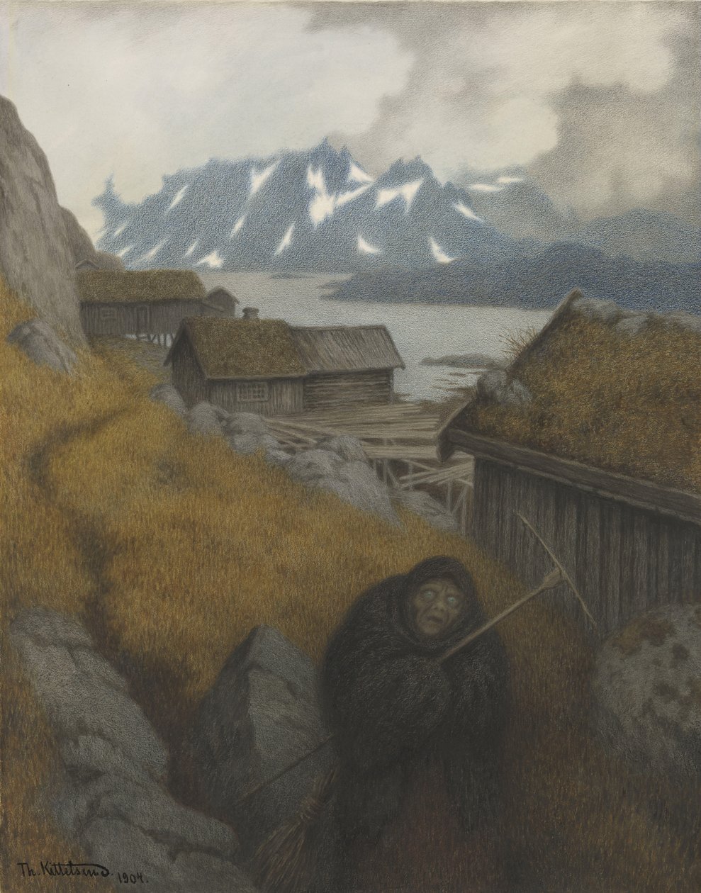 Elle couvre tout le pays - Theodor Kittelsen