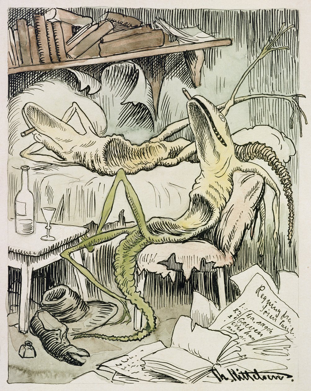 La Grippe Littéraire - Theodor Kittelsen