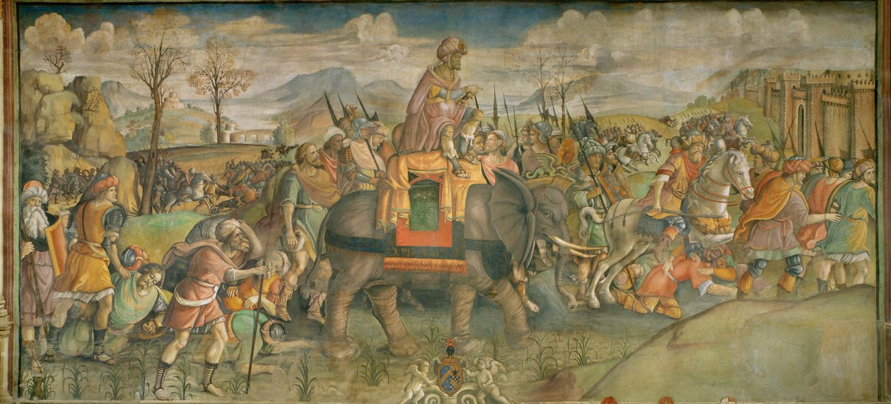 Hannibal en Italie Fresque ... (fresque) - Theodor de Bry