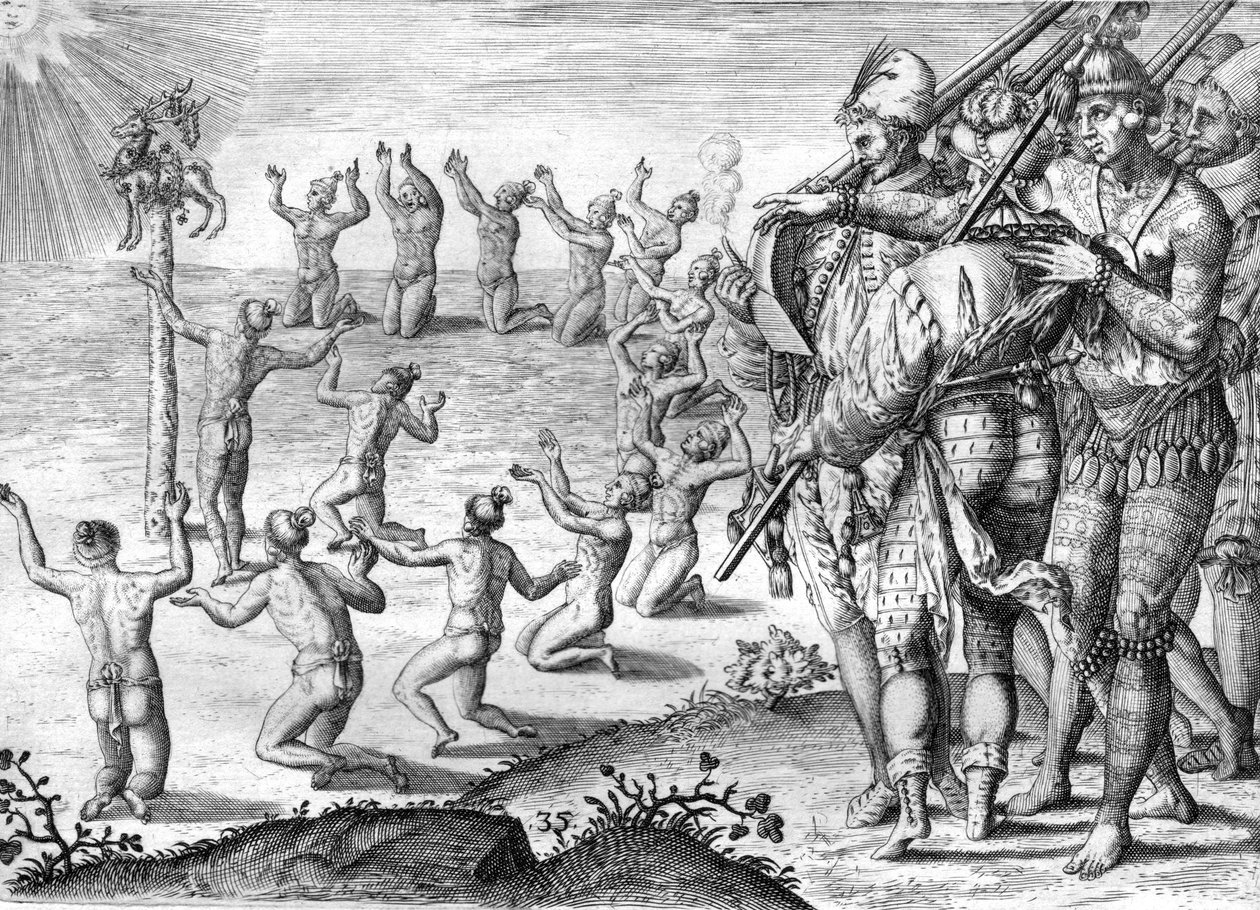 Tribu des Indiens Timucua - Theodor de Bry