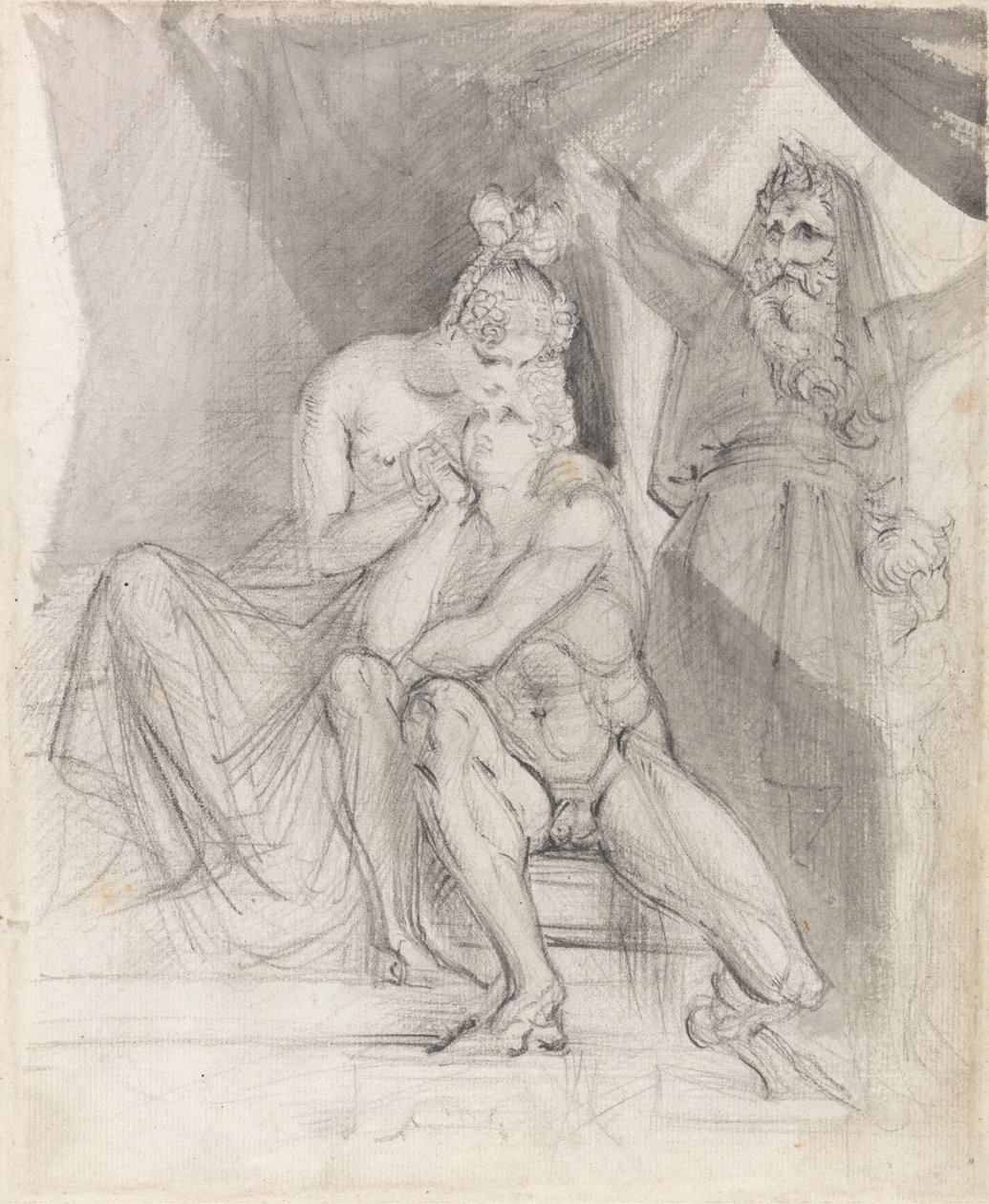 Prospero observant Ferdinand et Miranda - Theodor von Holst
