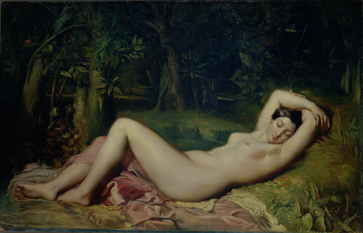 Nymphe endormie, 1850 - Théodore Chassériau