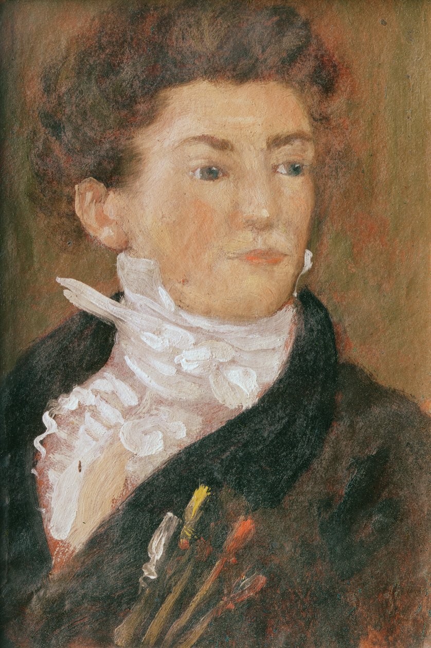 Autoportrait avec pinceaux à l