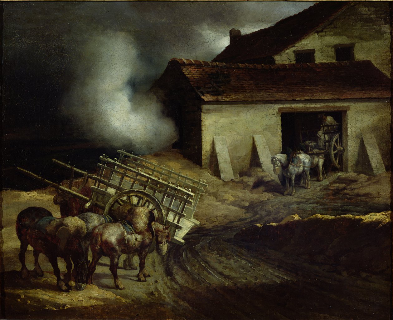 Le four à plâtre - Theodore Gericault