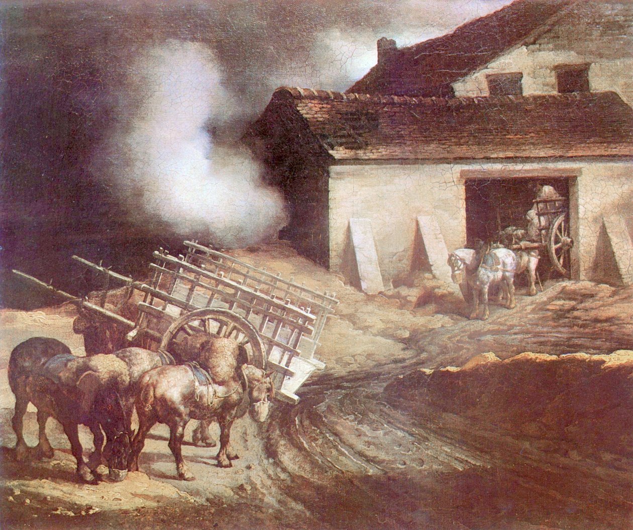 Le four à plâtre - Theodore Gericault