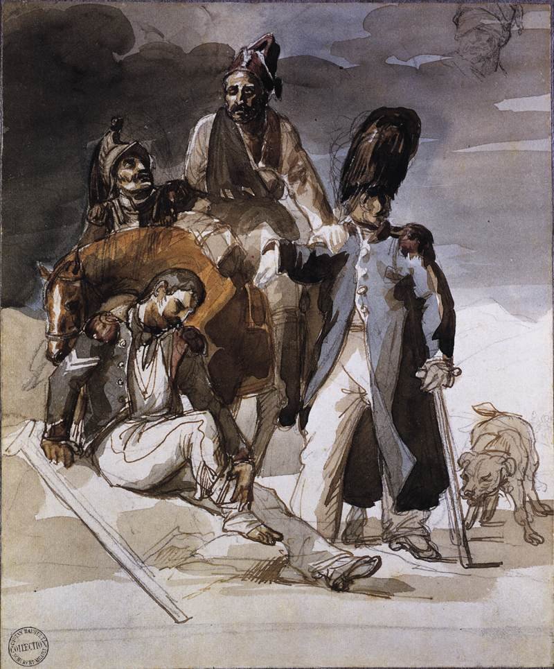Soldats blessés se retirant de Russie - Theodore Gericault