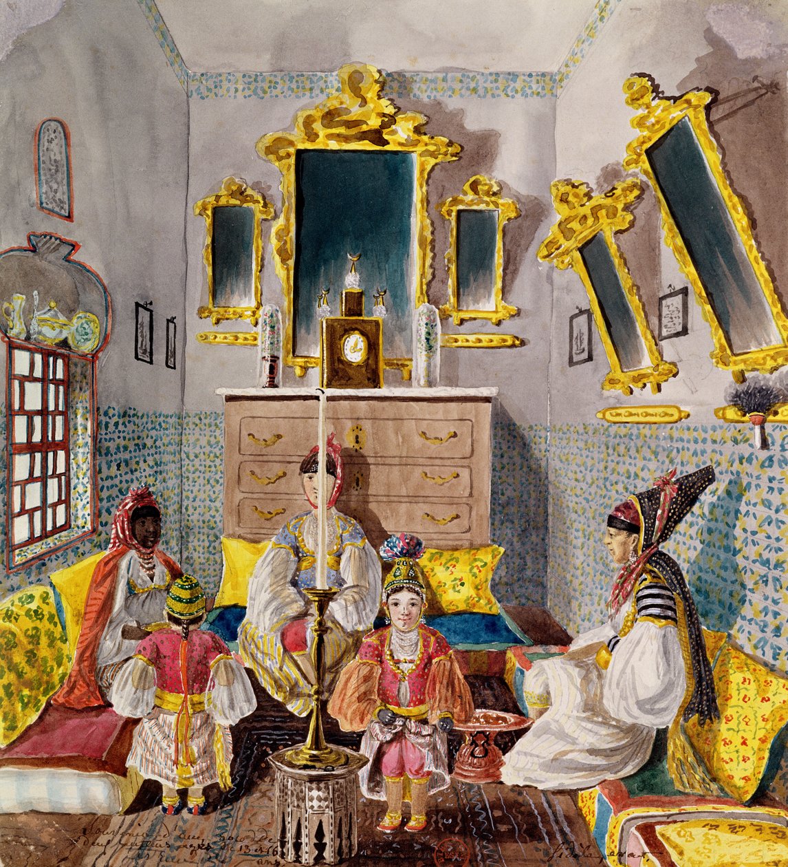 Intérieur algérien, vers 1835 - Theodore Leblanc