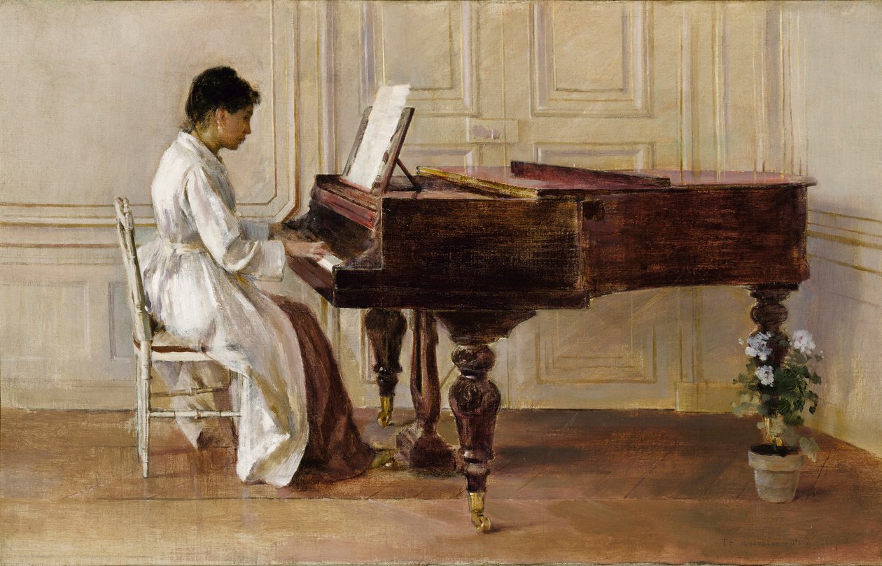 Au Piano, 1887 - Theodore Robinson