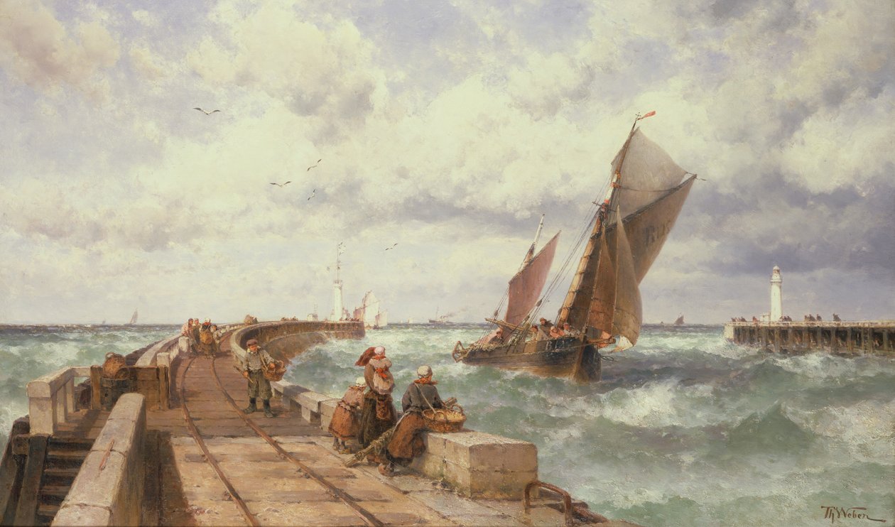Le retour des pêcheurs - Theodore Weber
