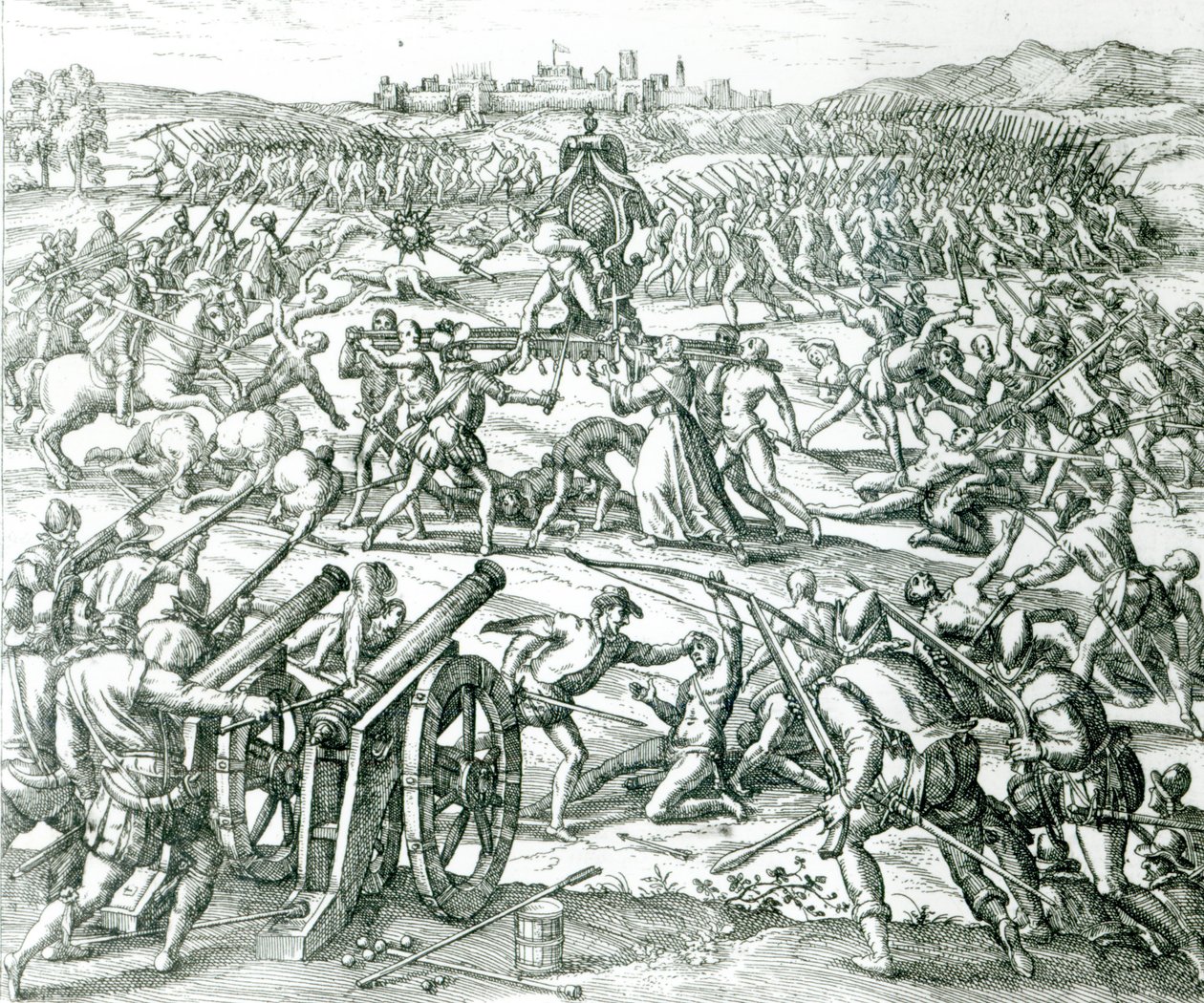 La Bataille de Cajamarca, 1532 - Theodore de Bry