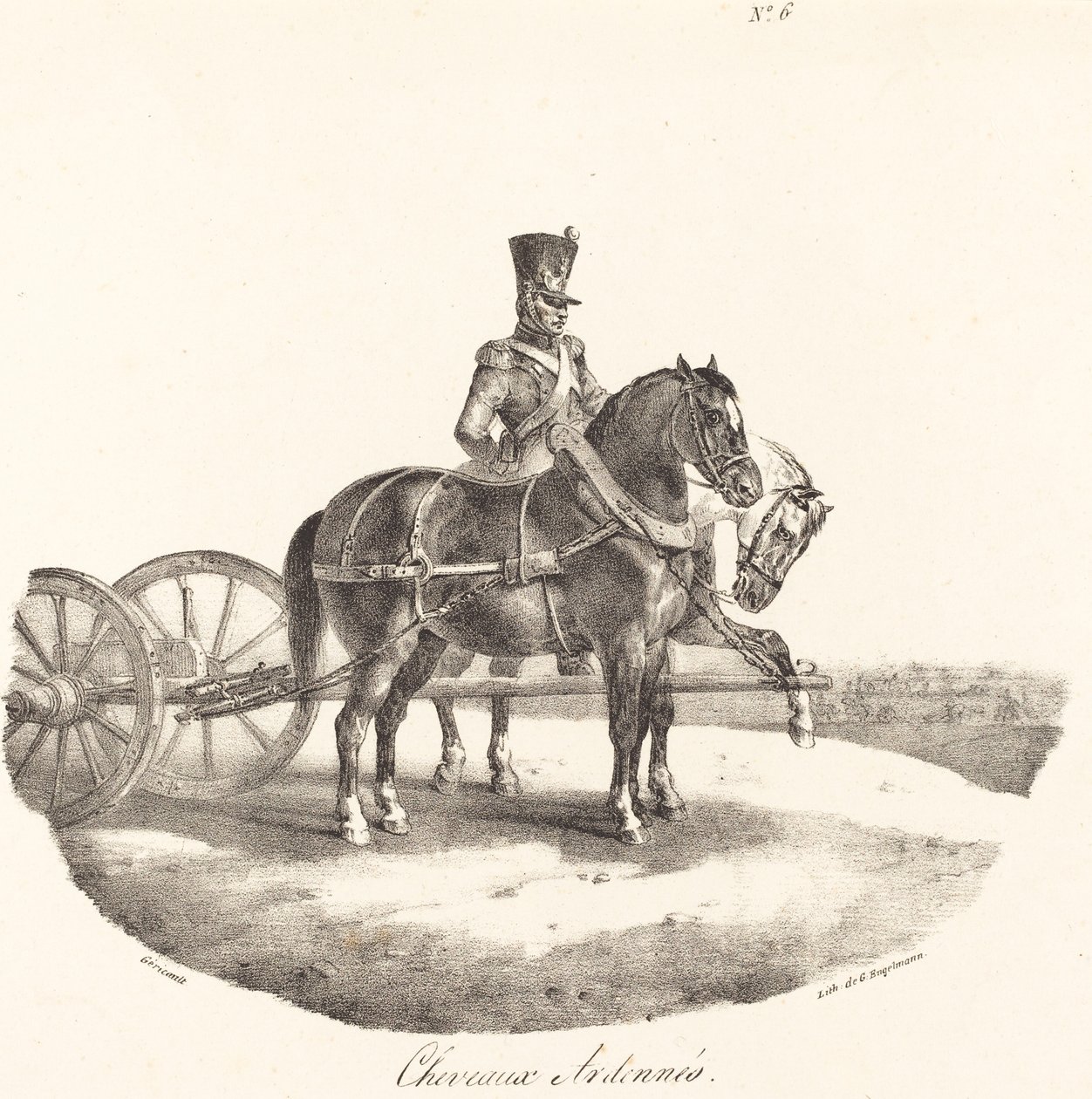 Chevaux des Ardennes - Theodore Gericault