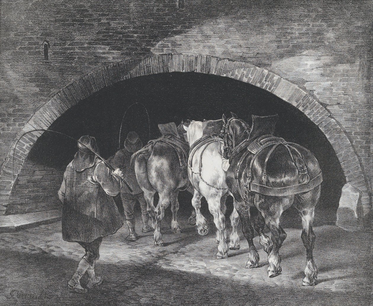 Entrée du Quai Adelphi, 1821 - Theodore Gericault