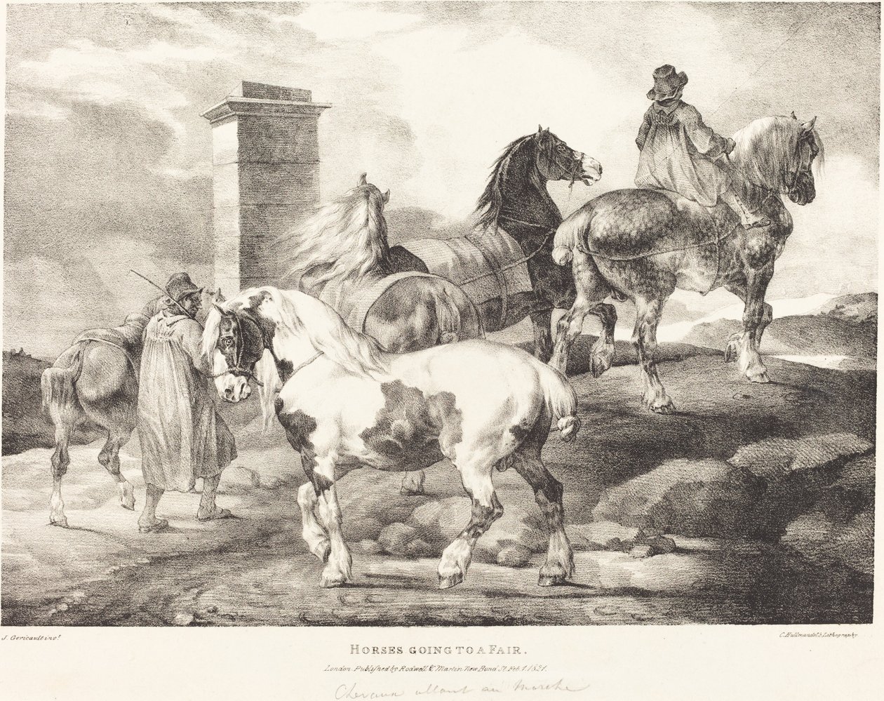 Chevaux allant à une foire - Theodore Gericault