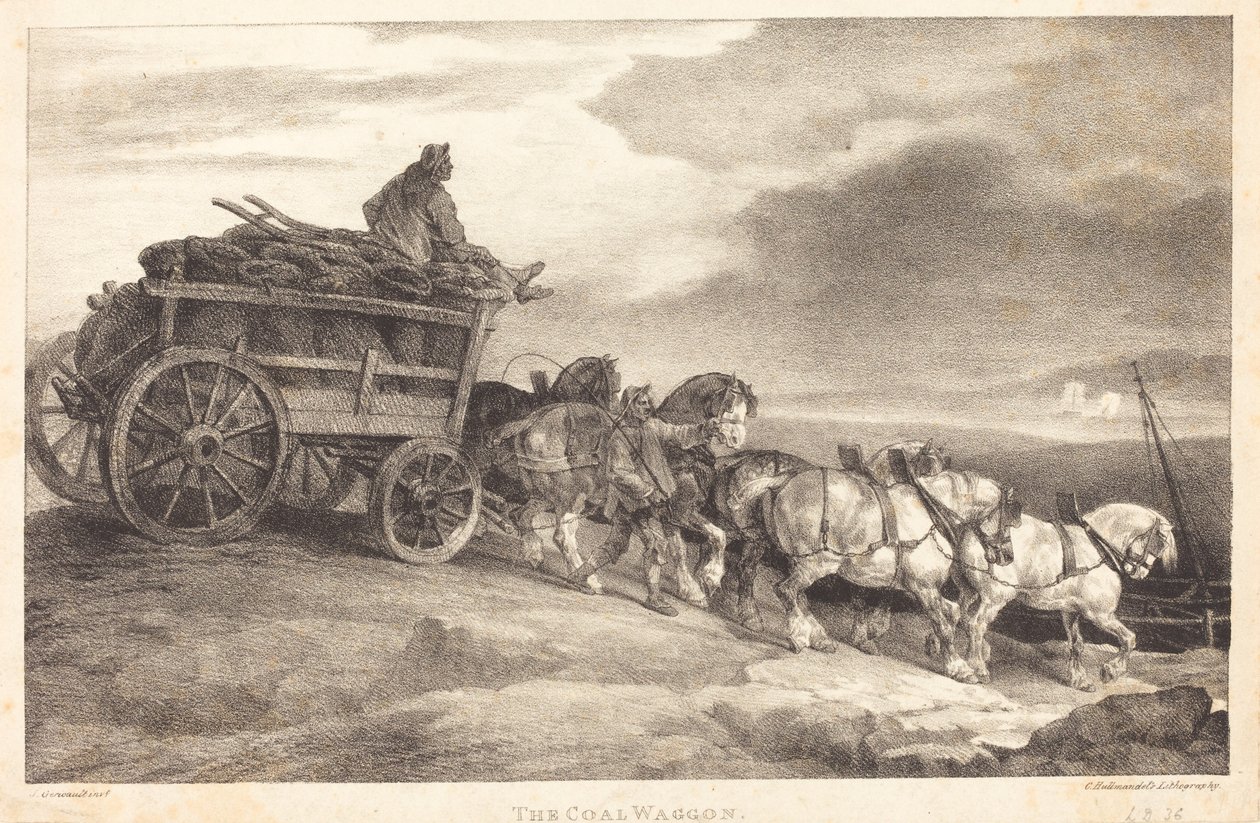 Le chariot de charbon - Theodore Gericault