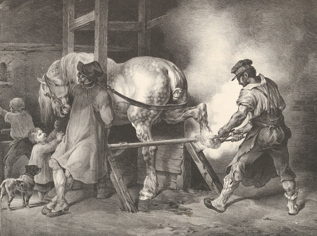 Le maréchal-ferrant flamand - Theodore Gericault