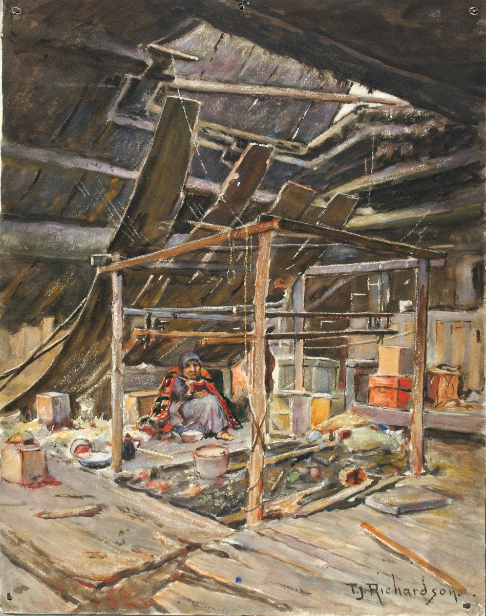 Intérieur indigène - Theodore J. Richardson