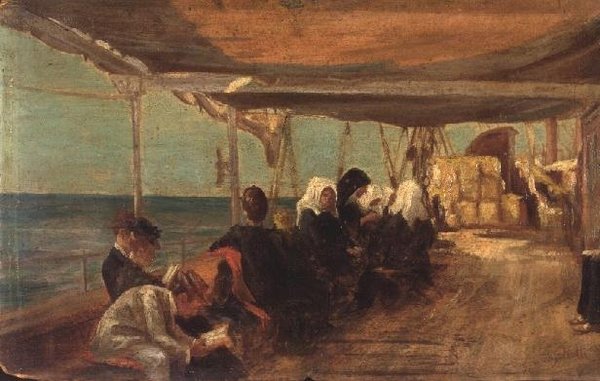 À bord du navire - Theodore Jacques Ralli